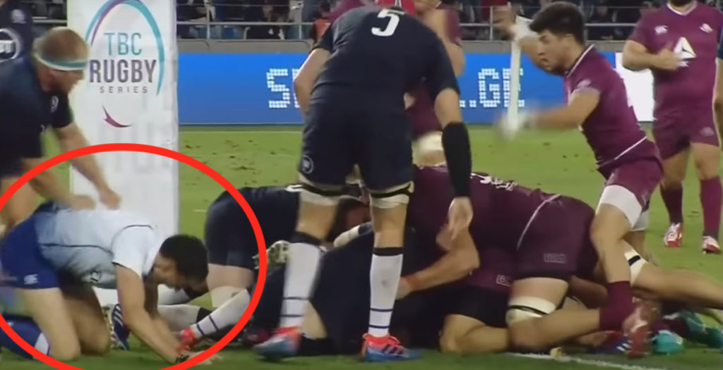 'Absolutely shocking' call as referee takes an age to award try