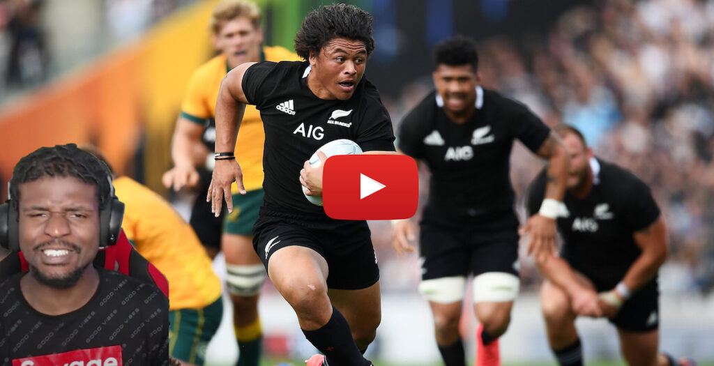 American sports fan reacts to the brutal highlights reel of new All Blacks star Caleb Clarke