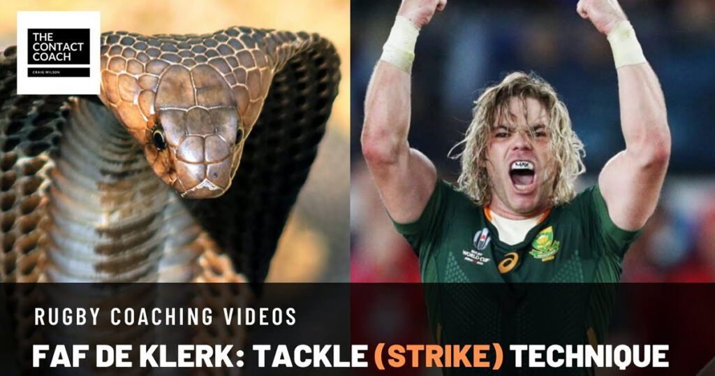 The aggressive Faf de Klerk tackling technique that draws comparisons to a snake