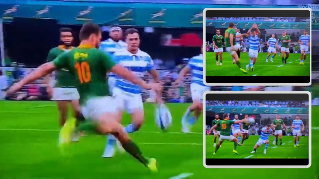 Juan Imhoff Takes Full Power Frans Steyn Kick To The Face