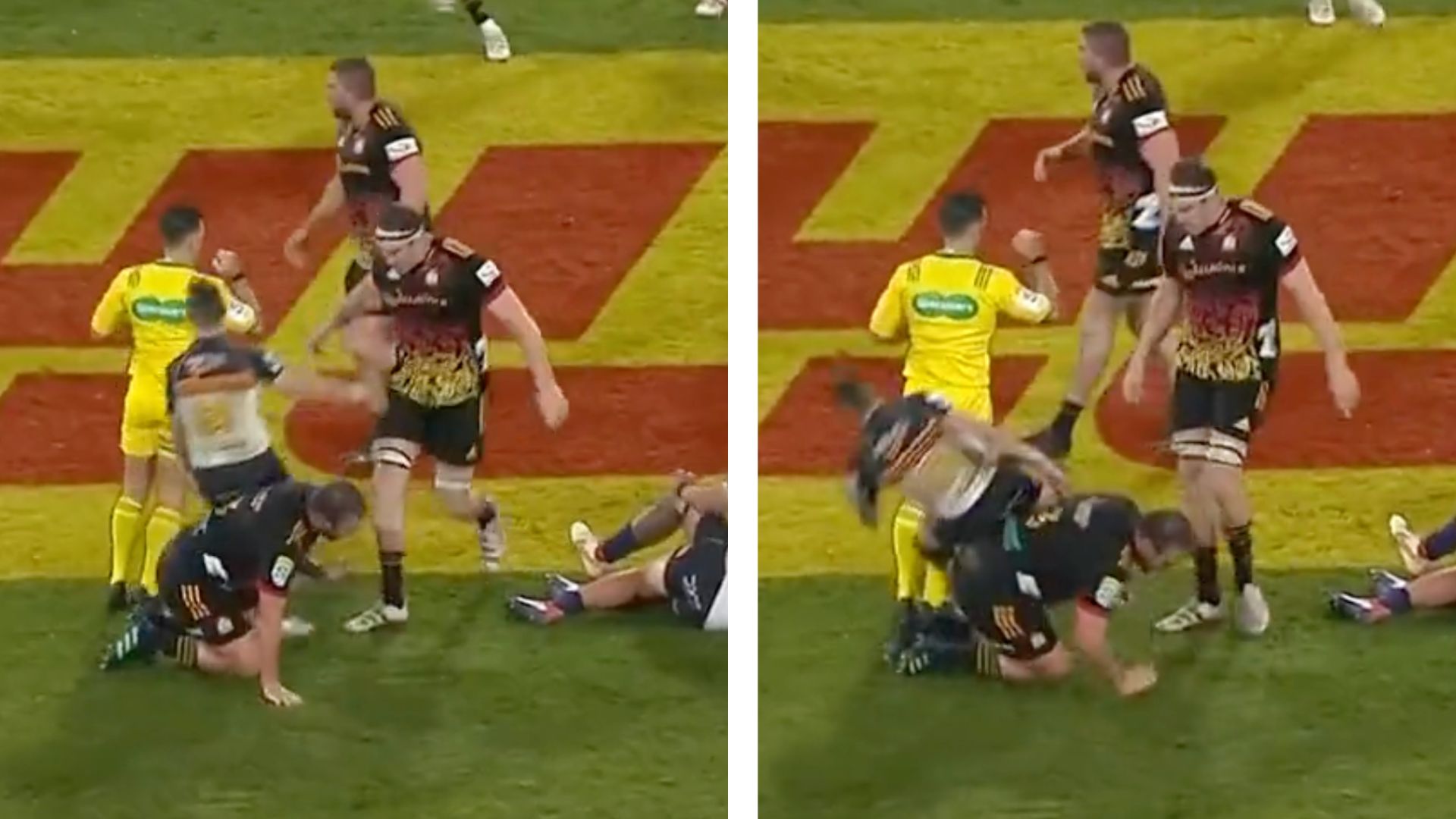 WATCH: Chiefs lay Nic White out with the classic kneel and push technique | Rugbydump