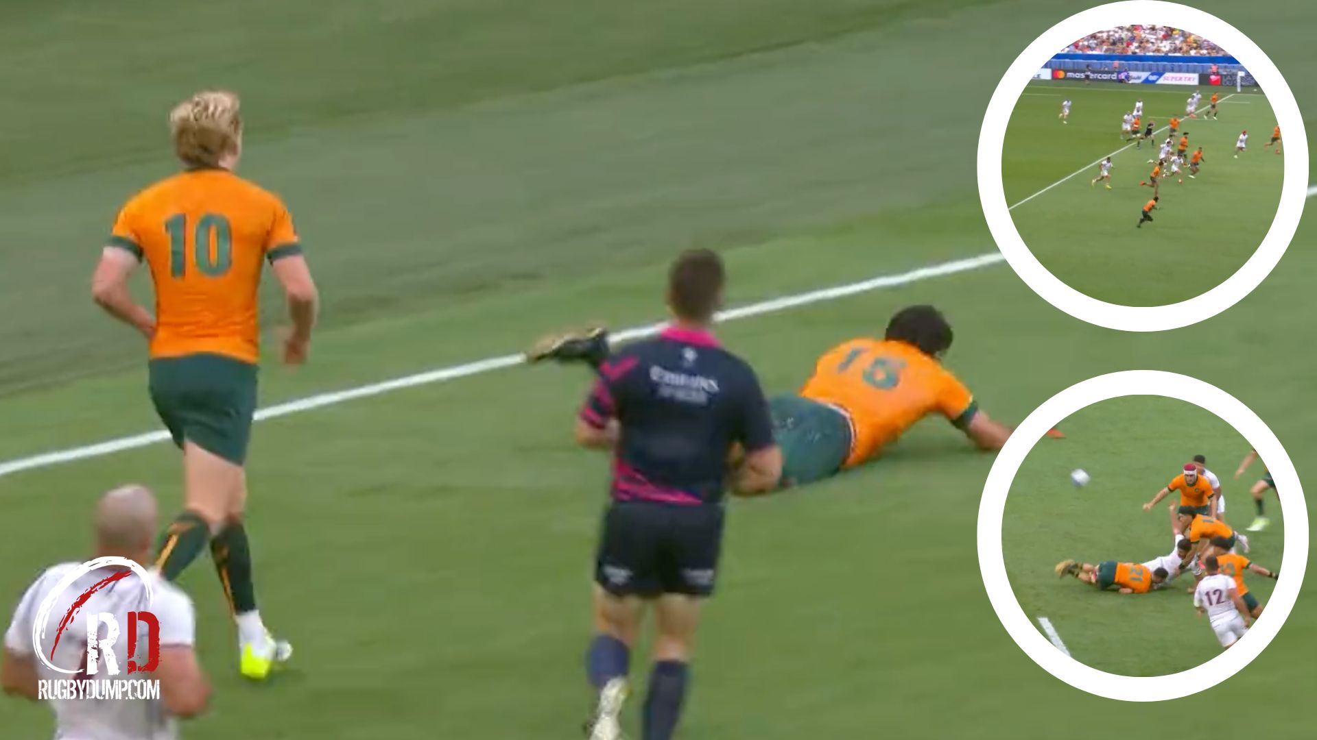 Wallabies score ridiculous try against Rugbydump