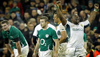 Springboks beat Ireland with hard fought win in Dublin