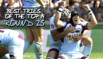 Best tries of the Top 14 - Round 25