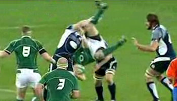 The Ross Rennie tackle on Brian O'Driscoll