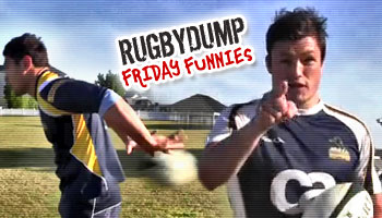 Friday Funnies - The Brumbies show off their skills at training
