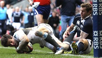 Chris Paterson's fantastic try saving tackle on Ben Foden