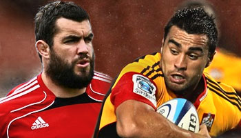 Corey Flynn and Liam Messam tussle sorts itself out