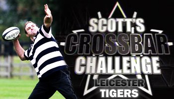 Scott Quinnell's crossbar challenge - Leicester Tigers