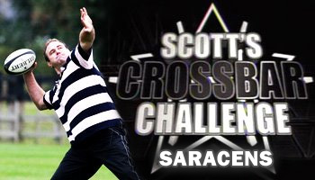 Scott Quinnell's crossbar challenge - Saracens