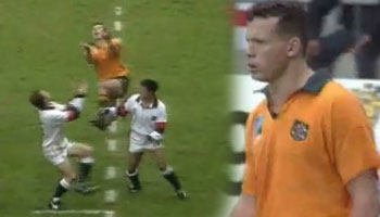 Damian Smith try vs England - 1995 Rugby World Cup