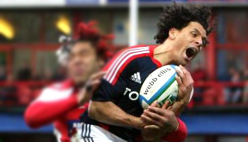 Great Munster try finished by Doug Howlett