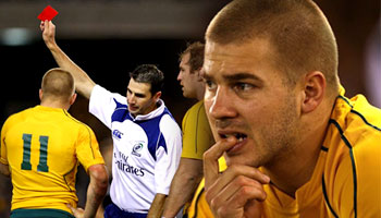 The build up to the Drew Mitchell red card