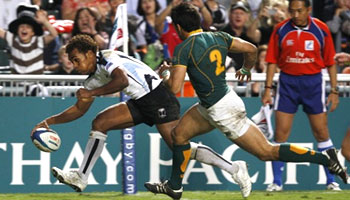 Fiji beat South Africa to win the 2009 Hong Kong Sevens