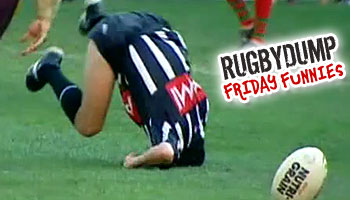 Friday Funnies - League ref takes a tumble, twice.