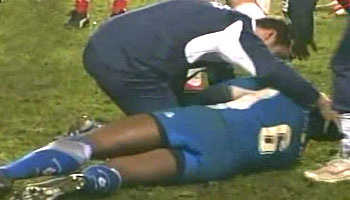 Fulgence Ouedraogo dropped badly in the lineout