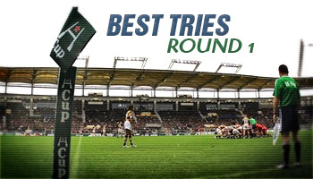 The Best tries of the Heineken Cup - Round 1