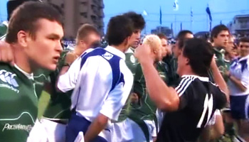 Ireland u20's challenge the Haka - Junior World Championship 2009