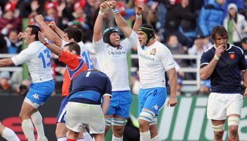 Italy shock France with upset victory in Rome