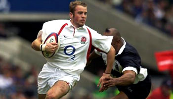 Outstanding James Simpson-Daniel try vs the Barbarians in 2002