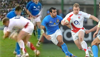 Jamie Noon great hit against Italy