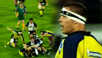 John Smit tosses a player's boot and gets penalised