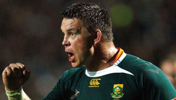 Springbok John Smit's big hit on All Black Brad Thorn