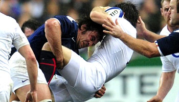 Three big hits from Grand Slam winners France against England