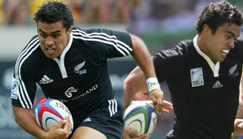 Liam Messam puts the shoulder in