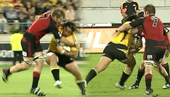 Ma'a Nonu big handoff on Richie McCaw