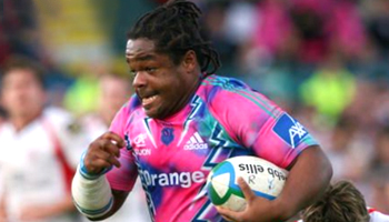 Mathieu Bastareaud try after great step by Mark Gasnier