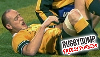 Friday Funnies - Stirling Mortlock low blow