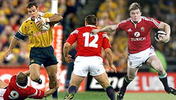 Nathan Grey smashes Brian O'Driscoll - Lions 2001
