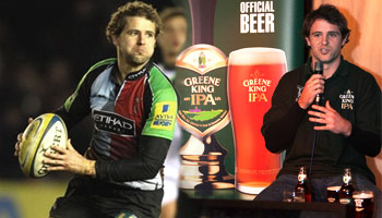 A pint or two with Harlequins flyhalf Nick Evans