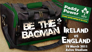 Be the Bagman for Ireland vs England - Great viral vid