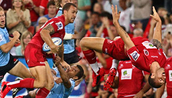 Quade Cooper's great try and big celebration against the Waratahs