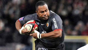 Rupeni Caucau scores his first try for Toulouse