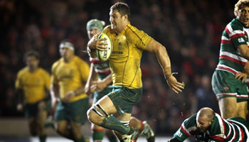 Australia come from behind to beat Leicester Tigers in midweek clash