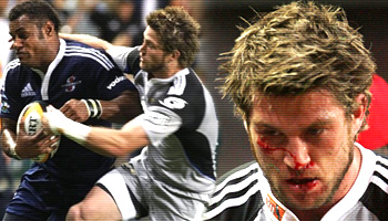 Cory Jane flattened by Sireli Naqelevuki