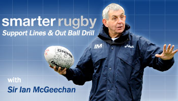 Smarter Rugby with Ian McGeechan - Support Lines & Out Ball Drill