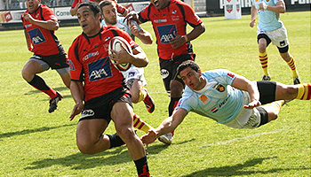 Classic Toulon counter attack and try against Perpignan