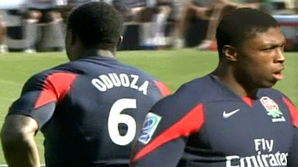 Uche Oduoza scores an incredible 98m try vs Fiji