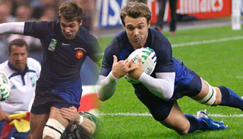 Vincent Clerc try vs Ireland