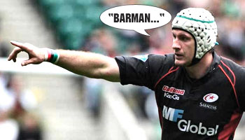 South Africa meet Saracens for prematch drinks