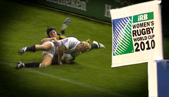 Incredible try saving tackle by Australia's Nicole Beck at the WRWC